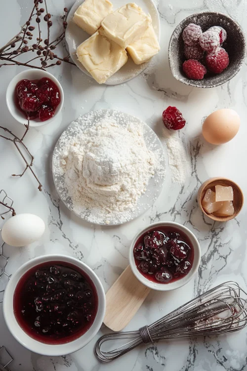 ingredientes Galletas de mantequilla con mermelada