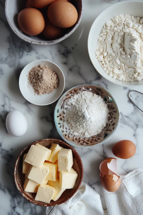 ingredientes Galletas de mantequilla y vainilla